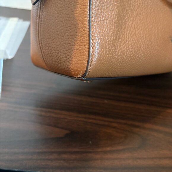 Kate Spade Leila Medium Triple Compartment Satchel Crossbody Bag Shoulder Brown - Picture 14 of 15